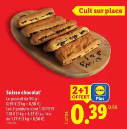 Lidl Suisse chocolat offre