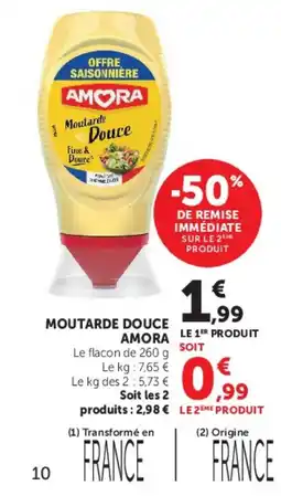 Hyper U AMORA MOUTARDE DOUCE offre