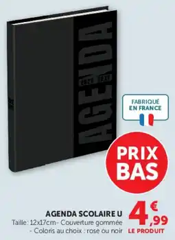 Hyper U AGENDA SCOLAIRE U offre