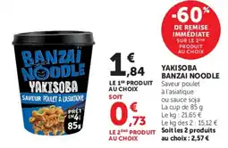 Hyper U BANZAI NOODLE YAKISOBA offre