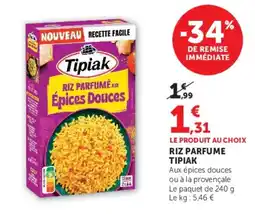 Hyper U Tipiak Riz parfumé offre