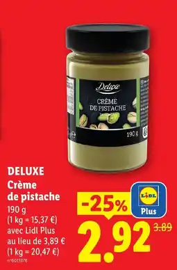 Lidl Deluxe Crème de pistache offre