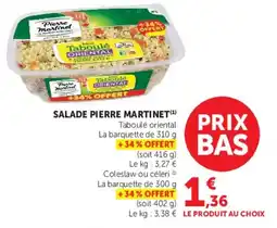 Hyper U Pierre Martinet Taboulé oriental offre