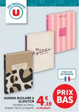 Hyper U U Agenda scolaire offre