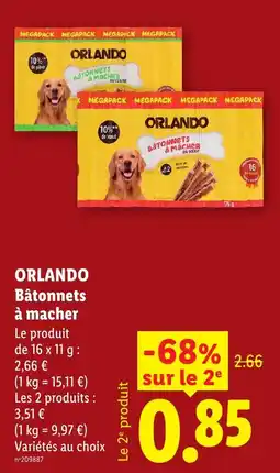 Lidl ORLANDO Bâtonnets à mâcher offre