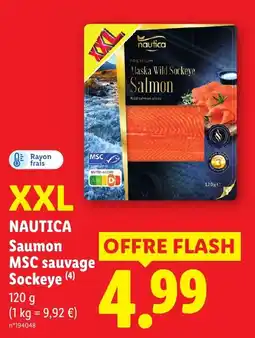 Lidl NAUTICA Saumon MSC sauvage Sockeye offre
