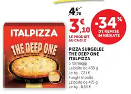 Hyper U ITALPIZZA THE DEEP ONE offre
