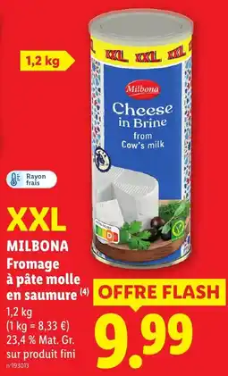 Lidl MILBONA Fromage à pâte molle en saumure offre