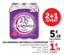 Hyper U Courmayeur Eau minérale naturelle offre