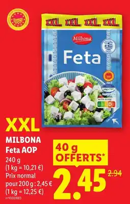 Lidl Milbona Feta offre