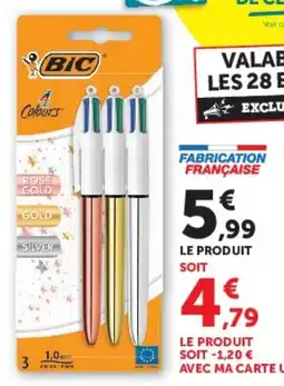 Hyper U BIC Colours offre