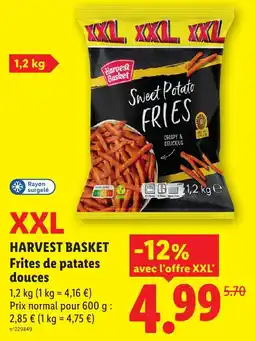 Lidl Harvest Basket Frites de patates douces offre