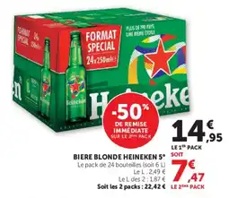 Hyper U Heineken Bière blonde offre