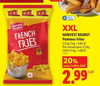 Lidl Harvest Basket French Fries offre
