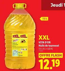 Lidl VITA D'OR Huile de tournesol offre
