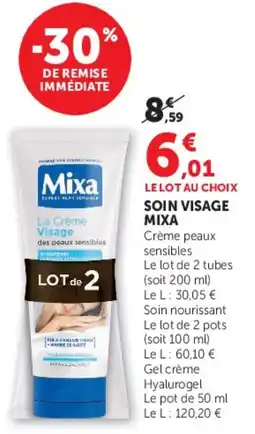 Hyper U Mixa La Crème Visage offre
