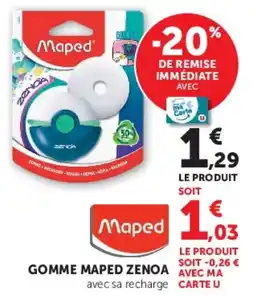 Hyper U Maped GOMME MAPPED ZENOA offre