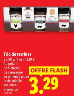 Lidl JEAN BRUNET Trio de terrines offre