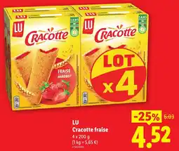 Lidl LU Cracotte fraise offre