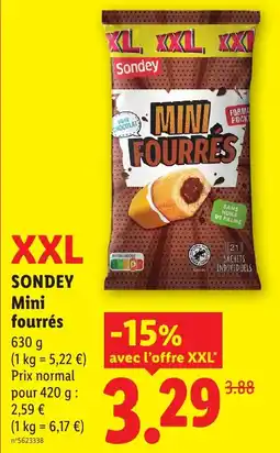 Lidl SONDEY Mini fourrés offre
