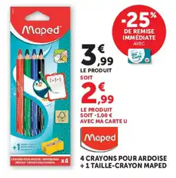 Hyper U Maped Crayons pour ardoise offre