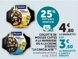 Hyper U LA CANCALAISE MOULES offre
