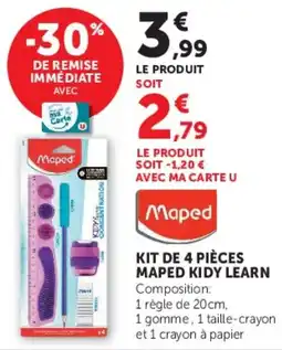 Hyper U Maped KIDY LEARN offre