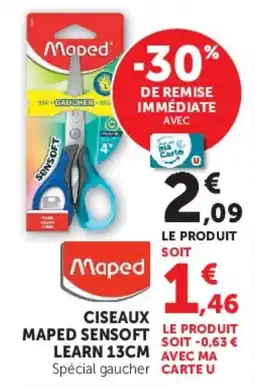 Hyper U Maped Ciseaux Sensoft Learn 13cm offre