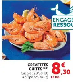 Hyper U ENGAGE RESSOURESSOU CREVETTES CUITES offre