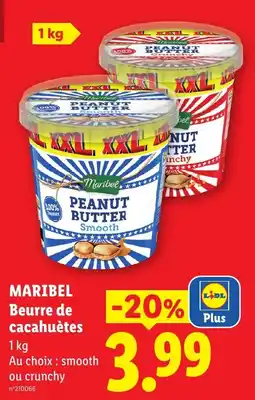 Lidl Maribel Beurre de cacahuètes offre