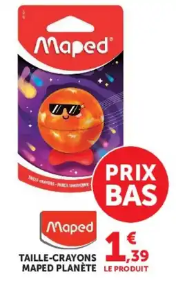 Hyper U Maped Taille-crayons Planète offre