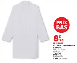 Hyper U BLouse Laboratoire Enfant offre