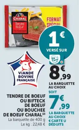 Hyper U CHARAL Tendre Bœuf offre