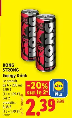 Lidl KONG STRONG Energy Drink offre