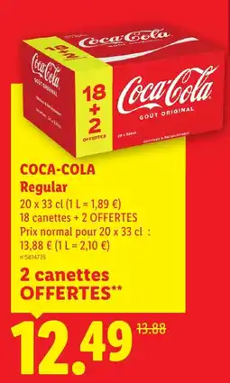 Lidl Coca-Cola Regular offre