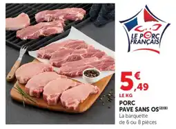 Hyper U Le Porc Français Porc Pave Sans Os offre
