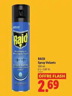 Lidl RAID Spray Volants offre