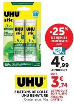 Hyper U UHU stic offre