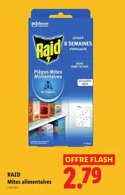 Lidl RAID Pièges Mites Alimentaires offre