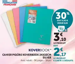 Hyper U KOVERBOOK CAHIER PIQUURE offre