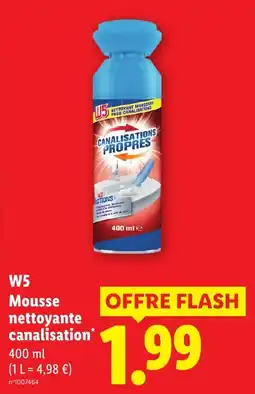 Lidl W5 Mousse nettoyante canalisation offre