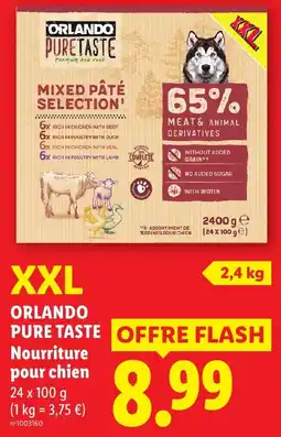 Lidl ORLANDO PURE TASTE Nourriture pour chien offre