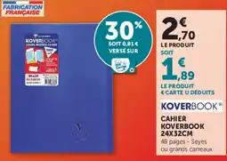 Hyper U KOVERBOOK CAHIER offre