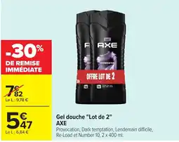 Carrefour Market AXE Gel douche offre