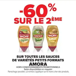 Carrefour Amora Sur toutes les sauces de variétés petits formats offre