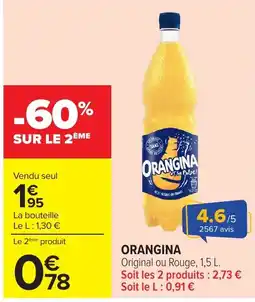 Carrefour ORANGINA offre