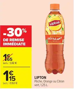 Carrefour LIPTON Pêche offre