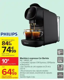 Carrefour Market PHILIPS Machine à espresso L'or Barista offre