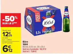 Carrefour 1664 Bière offre