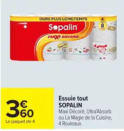 Carrefour SOPALIN Essuie tout offre